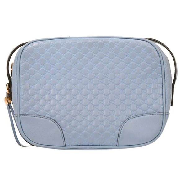 Gucci Light Blue Micro Guccissima Crossbody Bag 449413 213317 115939 - Picture 2 of 10